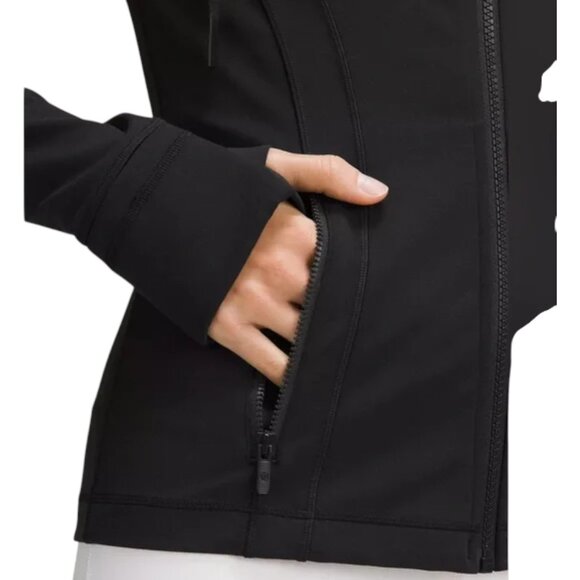 Lululemon Hooded Define Jacket Black Nulu Slim Fit Zip Up Size 6 - Picture 9 of 12